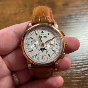 Ossna 42mm Automatic Men's Watch Date Day Month Year